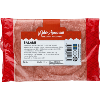 Salami 110g Nyhléns Hugosons.