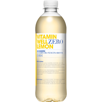 Vitamindryck Zero Lemon 50cl Vitamin Well.