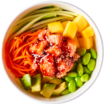 Sallad Asiatisk Lax 366g Sushi Daily.