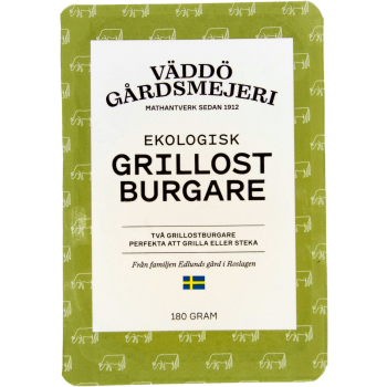 Grillostburgare Krav-ekologisk 180g Väddö Gårdsmejeri.