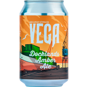 Öl 3,5% Docklands Amber Ale 330ml Vega Bryggeri.