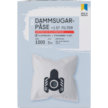Dammsugarpåse 1000 5-p ICA.