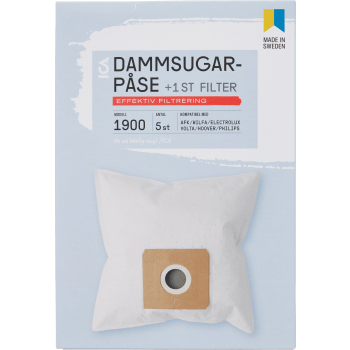 Dammsugpåse 1900 5-p ICA.