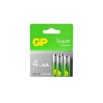Batteri GP Super Alkaline AA/LR6 4-pack GP.