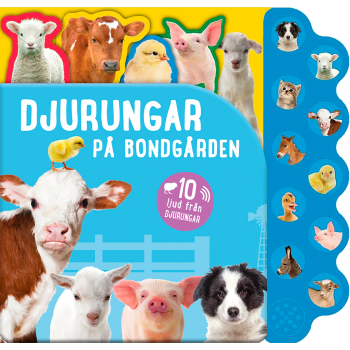 Djurungar på bondgården.