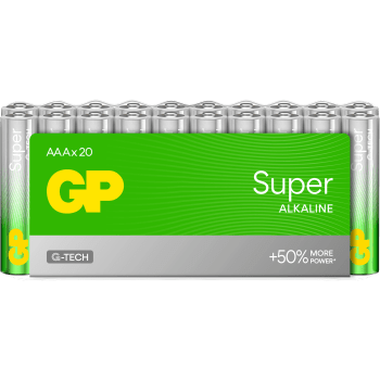 Batteri GP Super Alkaline AAA/LR03 20-pack GP.