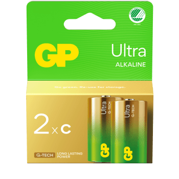 Batteri GP Ultra Alkaline C/LR14 2-pack GP.