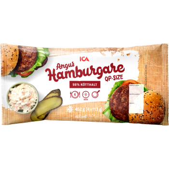 Angusburgare QP 4-p 452g ICA.