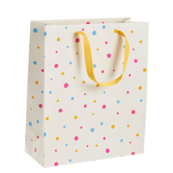 Presentpåse Konfetti 26x31 cm.