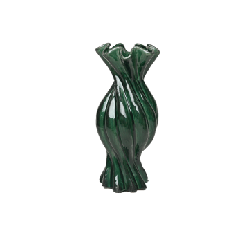 Vas Karamell grön 25cm x12.