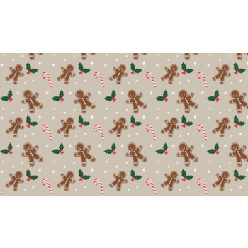 Julpapper Pepparkaka, 0,7x3m.