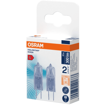 Ugnslampa 12V G4 300lm(20W) 2p Osram.
