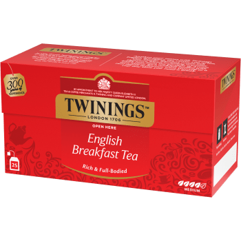 English breakfast te 25-p Twinings.