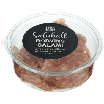 Rödvinssalami Saluhall Skivad 70g Paul och Thom.