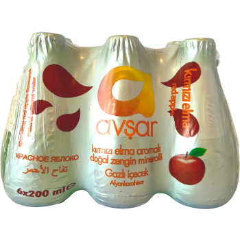 Kolsyrat Vatten Röda Äpplen 1200ml Avsar.