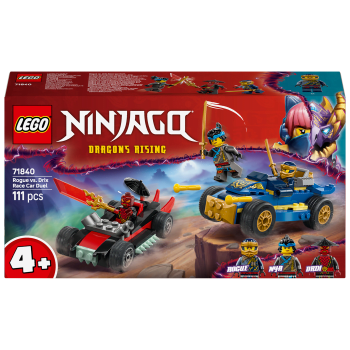 LEGO Ninjago Rogues racerbilsduell mot Drix 71840.