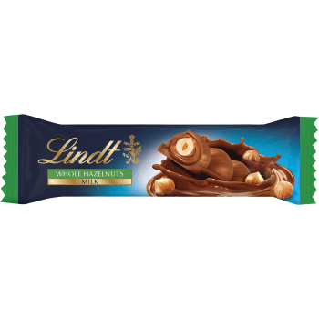 Chokladbar Mjölkchoklad Hasselnöt 35g Lindt.