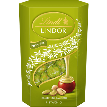 Chokladpraliner LINDOR Cornet Pistachio 200g Lindt.