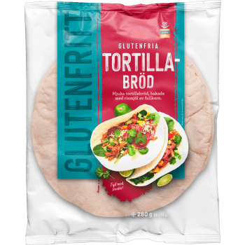Tortillabröd Glutenfri Fryst 4-p 280g ICA.