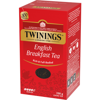 English breakfast te 200g Twinings.