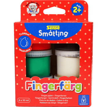 Fingerfärg Småtting 6-p Sense.