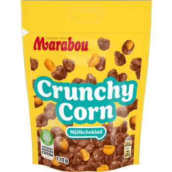 Chokladpåse Never Stop Crunchy Corn 110g Marabou.