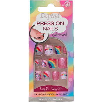 Press On Nails Rainbow Un 1 Styck Depend.