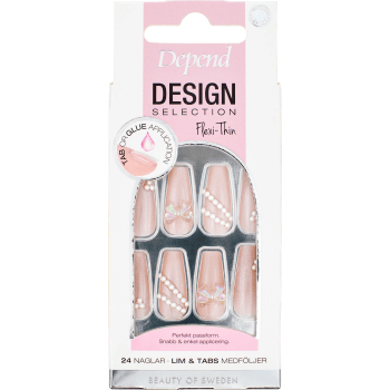 Lösnaglar Design Selection Pink Shimmer 1 Styck Depend.