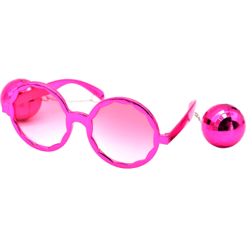 Partyglasögon M Discokulor Rosa 1st Festive.