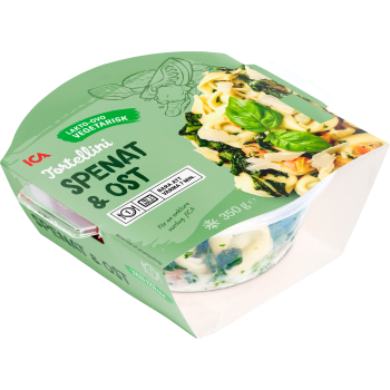Tortellini spenat & ost Fryst 350g ICA.
