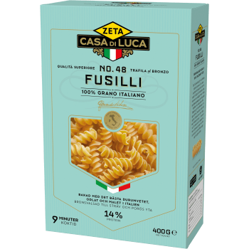 Pasta Fusilli 400g Zeta.