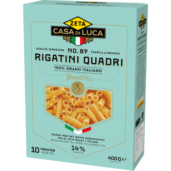 Rigatini Quadri 400g Zeta.