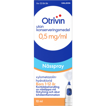 Nässpray Barn 0,5mg/ml 10ml Otrivin.