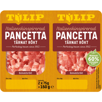 Pancetta Rökt Tärnad 150g Tulip.