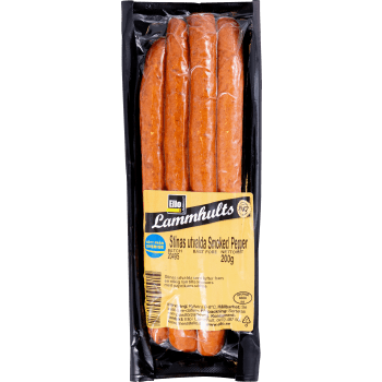 Grillkorv Smoked Pepper Stinas Utvalda 200g Ello i Lammhult.