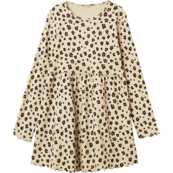 Ribklänning beige 98/104 mywear.