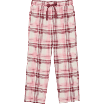 Flanellbyxa Rosa Bandet vinröd/rosa 122/128 mywear.