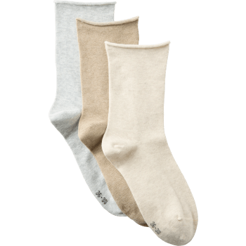 Strumpa 3p rullkant beige mix 39/41 mywear.