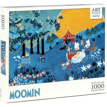 Pussel 1000 bitar Blå Mumin.