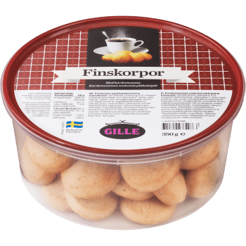 Finskorpor kardemumma 350g Gille.
