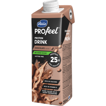 Proteindrink PROfeel Chocolate laktosfri 250ml Valio.