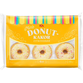Donutkakor citron 150g ICA.