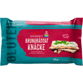 Knäckebröd brungräddat Glutenfri 170g ICA.