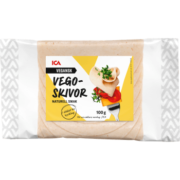 Pålägg Vegoskivor Naturell 100g ICA.