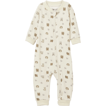 Pyjamas beige mönstrad strl 62 ICA I love eco.