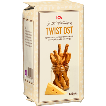 Smördegsstänger Twist ost 125g ICA.