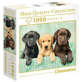 Pussel Three Labradors 1000 bitar Clementoni.
