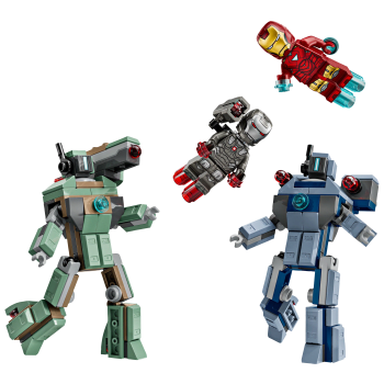 LEGO Marvel Iron Man & War Machine mot Hammer Drones 76320.