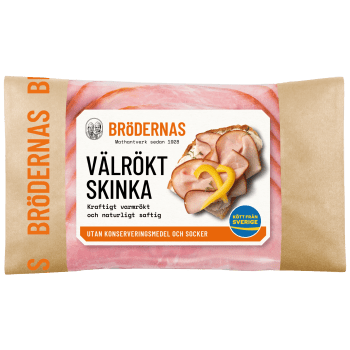 Skinka Välrökt 105g Brödernas.