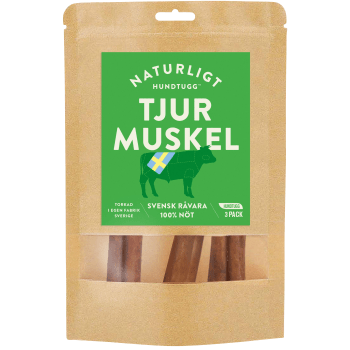 Hundtugg Tjurmuskel 3p Naturligt.